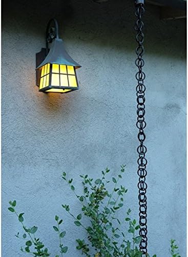 Nutshell Stores Double Loops Rain Chain - Black - 17 Feet