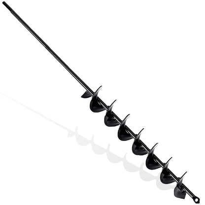 TCBWFY 2x32 Inch Auger Drill Bit for Planting - Long Handle Easy Planter Garden Auger - Bulb & Bedding Plant Augers - Post Hole Digger for 3/8”Hex Drive