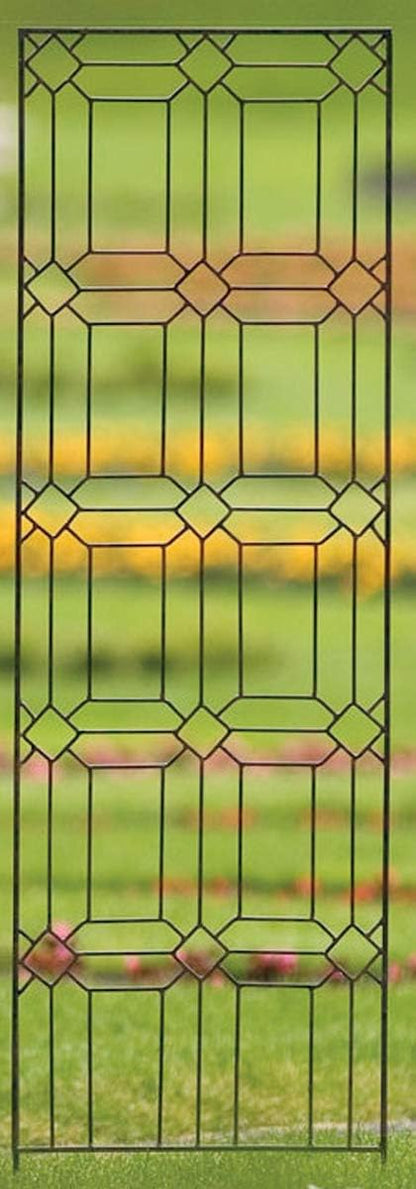 H Potter Garden Trellis for Climbing Plants Metal Outdoor Wall Decor or Flowers Roses Vine Ivy Clematis Large