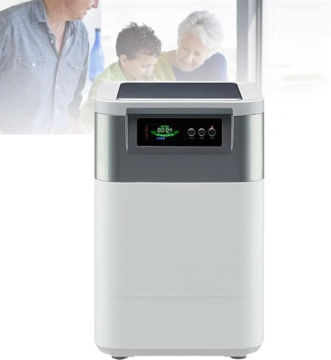 Smart Waste Kitchen Composter, Electric Kitchen Composter, 3L Home and Kitchen Composting Bin, Countertop Automatic Food Waste Cycler, Turn Garbage to Compost with Single Button ( Color : Grey )