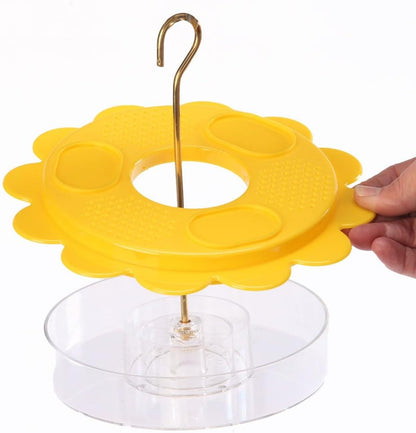 Birds Choice Flutterby Butterfly Feeder – Outdoor Feeder with 12 oz. Nectar Capacity and Fruit Trays, Includes Brass Hanging Rod