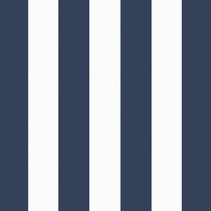 Arden Indoor/Outdoor Seat or Rocking Chair Cushion, 19 x 18, Water Repellent, Rain Proof, Fade Resistant Cushion for Rocking or Dining Chairs Sapphire Blue Cabana Stripe