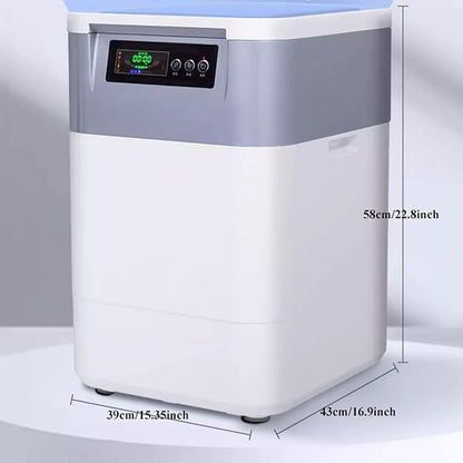 Kitchen Compost Bin, Smart Waste Kitchen Composter, Electric Kitchen Compost Bin Eco-Friendly Sustainable Indoor Countertop Food Cycler , Odor-Free , Fertilizes Your Garden ,Indoor Compost Bin with Li