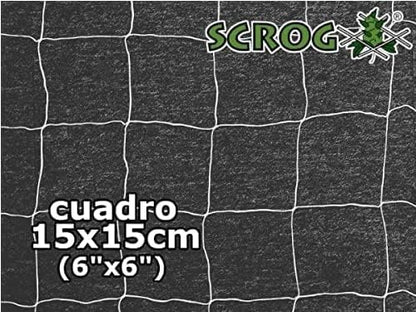 OLDMACDONALD Heavy Duty Polyester Trellis Netting Bulk Roll, 6.5ft x 350ft (79” x 350’ | 2.04m x 106.7m), 6" (15 cm) Squares, Heavy Duty Scrog Net Climbing Plants