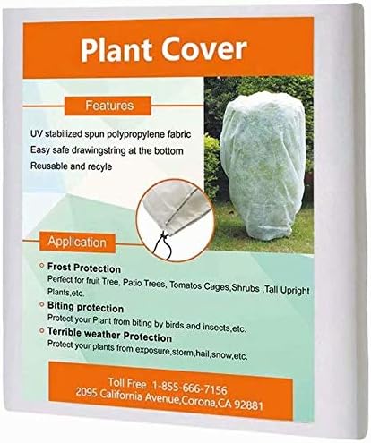 Agfabric Plant Covers Freeze Protection 0.9oz 26"x30" Shrub Cover,Winter Tree Cover for Season Extension&Frost Protection,White