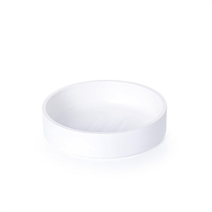Phoenix Vine 6 Inch Plastic Plant Saucer Water Drip Tray, Heavy Sturdy Round Plant Drainage Tray for Indoors Outdoor, Matte White, 21-TY-6W-1