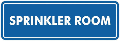Signs ByLITA Standard Sprinkler Room Sign (Blue) - Large