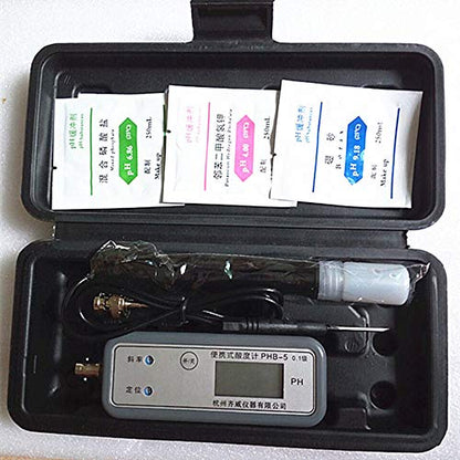PHB-5 Portable pH Meter Pen-Style Digital PH Technology PH Tester Precision 0.1
