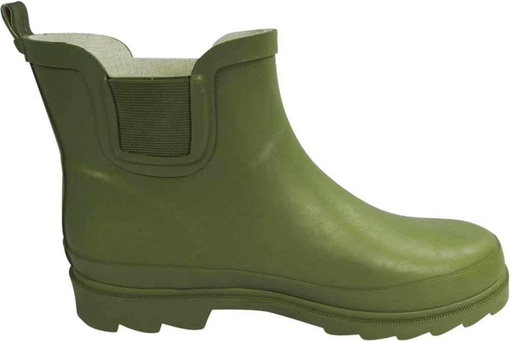 NORTY - Womens Ankle Rain Boots - Ladies Waterproof Winter Spring Garden Boot runs ½ size large