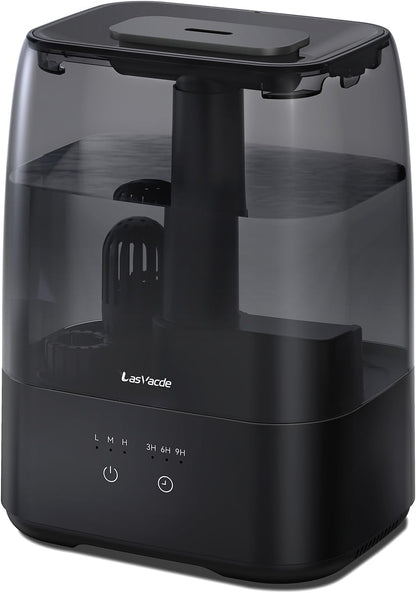 Top Fill Humidifiers for Bedroom, 4.0L Tank Cool Mist Humidifiers for Large Room, 40H Runtime, 28dB Quiet Ultrasonic Air Humidifier for Home, Plants with 9H Timer, Aroma Tray