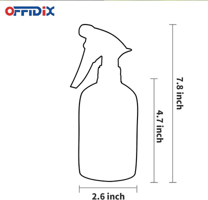 OFFIDIX Glass Spray Bottle, Fine Mist Plant Mister, Handheld Pressure Watering Can,Adjustable Nozzle Glass Spray Bottle,Handheld Spray Bottles for Garden Plants Cleaning Solutions（Gray）