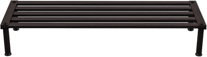 Metal Plant Stand, Rust-proof Aluminum Display Rack, Plants Display Stands Decoration Racks for Living Room Garden Balcony Patio (Ebony, 31.5Inch Low Leg)