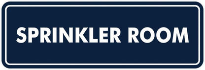 Signs ByLITA Standard Sprinkler Room Sign (Navy Blue/White) - Large