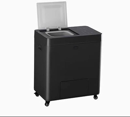 Kitchen Compost Bin, Kitchen Indoor Compost Bin, Smart Waste Kitchen Composter, Electric Composter with Single Button Design, Auto Food Cycler Kitchen Waste Disposer,Indoor Compost Bin with Lid