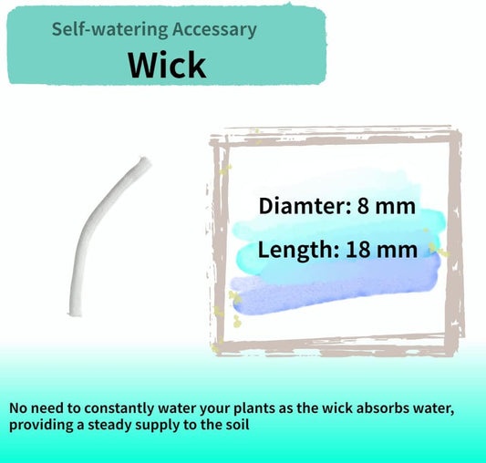 Nihow Self Watering Planter Accessory Set with Wick, Mesh - Enhance Your Plant's Growth and Health Easily