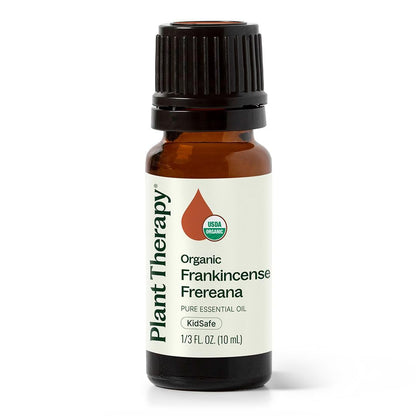 Plant Therapy Organic Frankincense Frereana Essential Oil 100% Pure, USDA Certified Organic, Undiluted, Natural Aromatherapy, Therapeutic Grade 10 mL (1/3 oz)