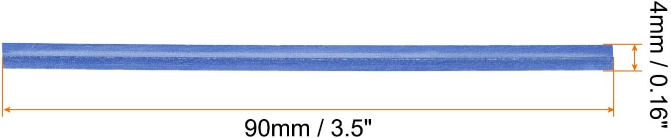 HARFINGTON 1000pcs Bag Twist Ties 3.5" Reusable Kraft Paper Twist Ties Wire Cable Ties for Party Bread Candy Cake, Blue