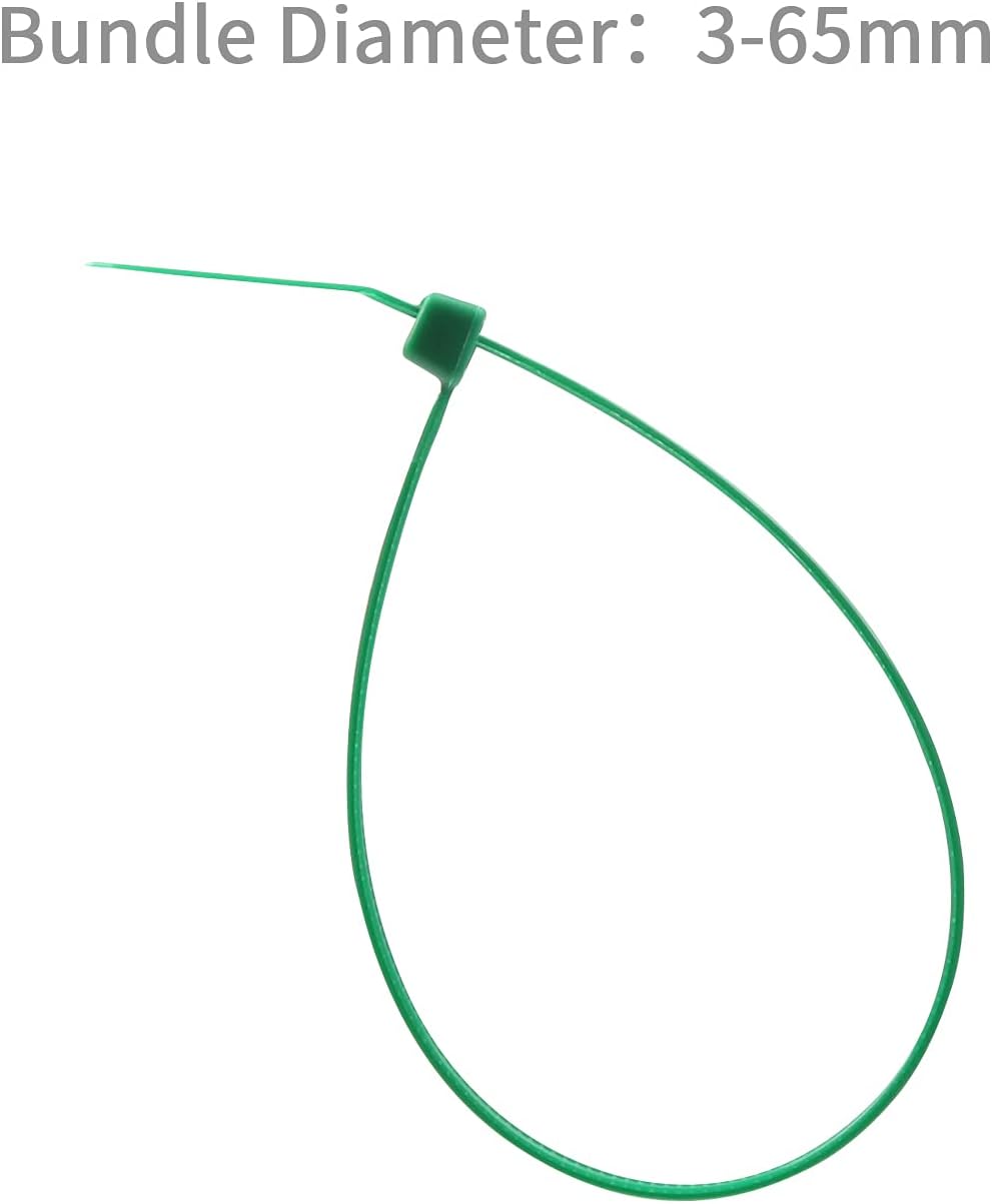 XINGO 10 Inch Cable Zip Ties (500 Pack), 40 Lbs Tensile Strength-Heavy Duty, Self-Locking Nylon Plastic Nylon Wire Ties for indoor and outdoor (Green)
