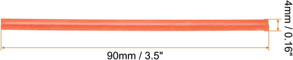 HARFINGTON 1000pcs Bag Twist Ties 3.5" Reusable Kraft Paper Twist Ties Wire Cable Ties for Party Bread Candy Cake, Orange