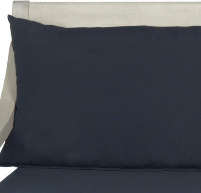 Safavieh Outdoor Collection Pasadena Brown /Taupe Acacia Wood Cushioned Daybed