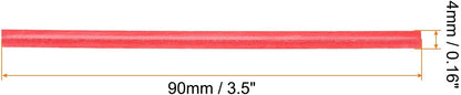 HARFINGTON 1000pcs Bag Twist Ties 3.5" Reusable Kraft Paper Twist Ties Wire Cable Ties for Party Bread Candy Cake, Red