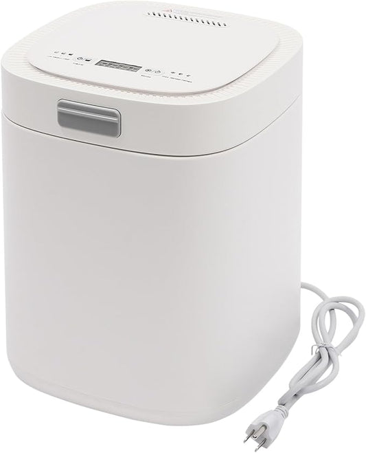 Electric Composter for Kitchen,Smart Compost Bin Indoor/Outdoor,2.5L Large Capacity Odorless Composter Kitchen Countertop,Auto-Cleaning Home Compost Machine (White)