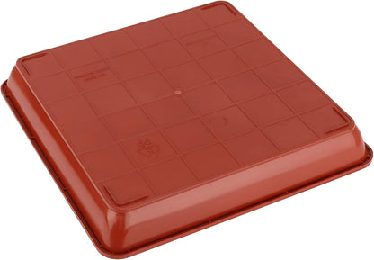 JOIKIT 10 PCS 11.4 x 11.4 x 1.6 Inches Square Plant Saucer, Flower Pot Tray Without Drain Holes for Flowers, Plants, Seedlings