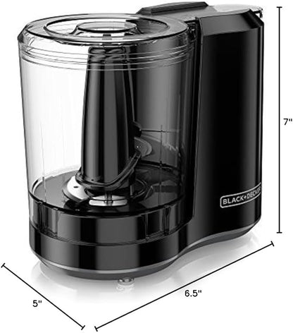 BLACK+DECKER,Improved Assembly,HC300B FreshPrep 3-Cup Electric Food Chopper,capacity,(Pack of 2)
