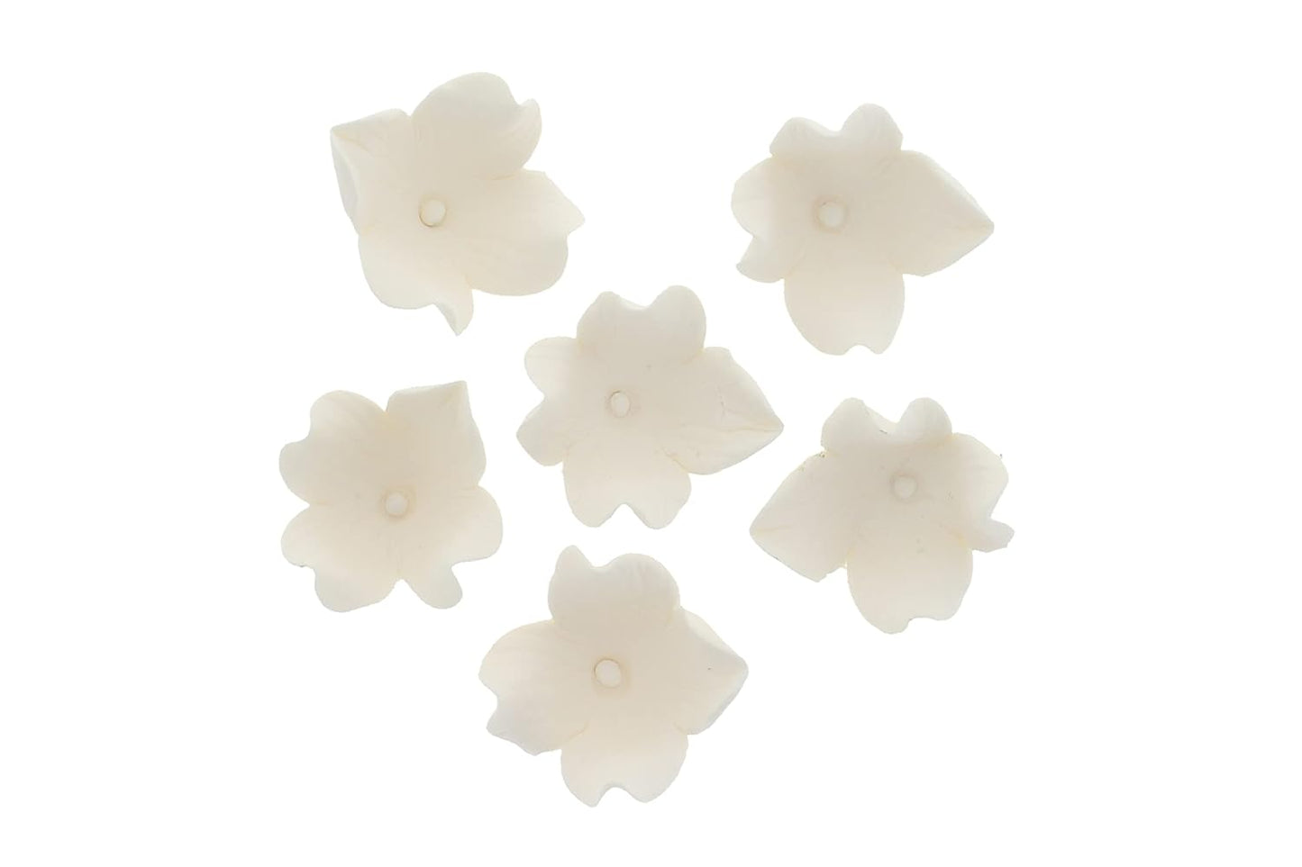 Global Sugar Art Hydrangea Blossom Edible Sugar Cake Flowers, White Unwired, 36 Count by Chef Alan Tetreault