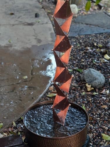 Nutshell Stores Origami Rain Chain - Copper - 9 Feet