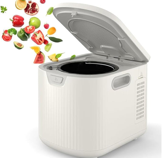 3.5L Fully Automatic Kitchen Compost Bin,Indoor Electric Food Waste Recycler with One-Click Cleaning & LED Display,Fast Fermentation to Organic Fertilizer,Eco-Friendly Countertop Composter