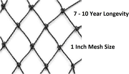 Excursions Aviary Netting 1" Heavy Knotted Poultry Net (12.5' x 100')