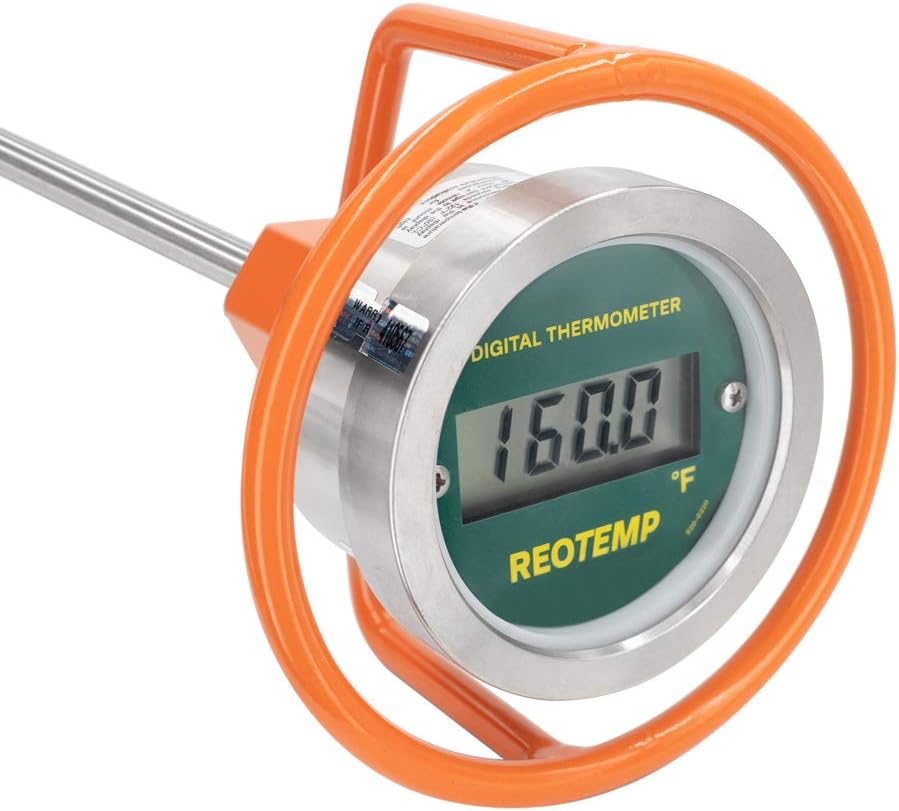 REOTEMP Heavy Duty Digital Compost Thermometer - Fahrenheit, Made in The USA (36")