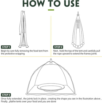 Sawysine 4 Pack Mesh Plant Cover Reusable Screen Cloche Dome Plant Protector Tent Collapsible Umbrella for Outdoor Garden Greenhouse Vegetable Flowers Strawberry from Animals(15 x 15 Inch,Green)