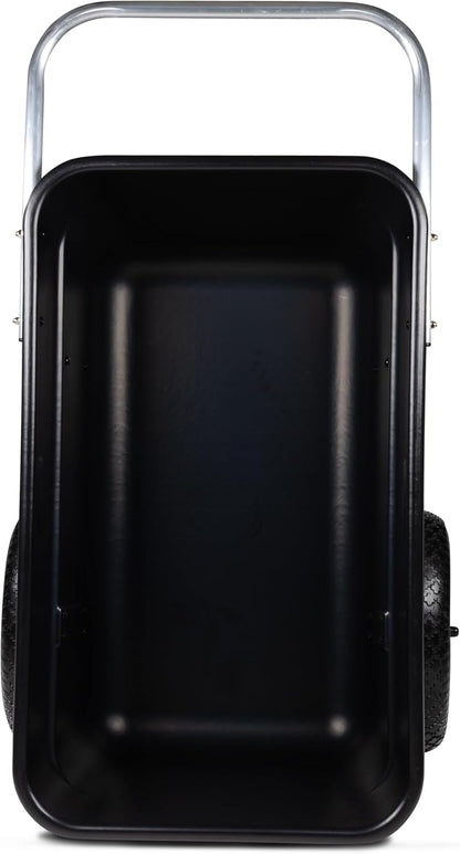 Smart Carts Premium Yard Cart - Strong, Lightweight, and Perfectly Balanced (16" Flat Free Wheels)