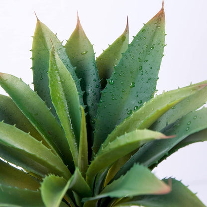 Veryhome Succulents Plants Artificial Aloe Plant, 12.5Inch Large Faux Succulents Unpotted, Premium Crafting DIY Greenery Decor for Indoor & Outdoor(4Pcs-Green)