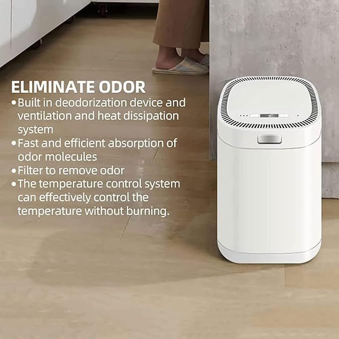 Kitchen Organics Waste Compost Bin Garbage Recycling Food Waste Disposer 2.5L Electric Composter for Kitchen,Helps Turn Food Waste Into Pre-Compost,