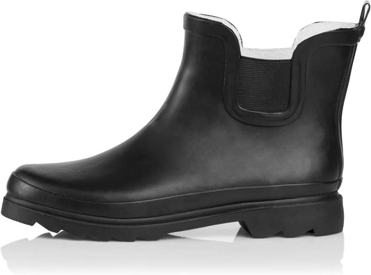 NORTY - Womens Ankle Rain Boots - Ladies Waterproof Winter Spring Garden Boot runs ½ size large