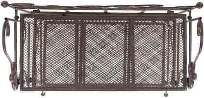 SAFAVIEH PAT5022B Outdoor Collection Torus Unearthed Rust 3-Tier Shelf