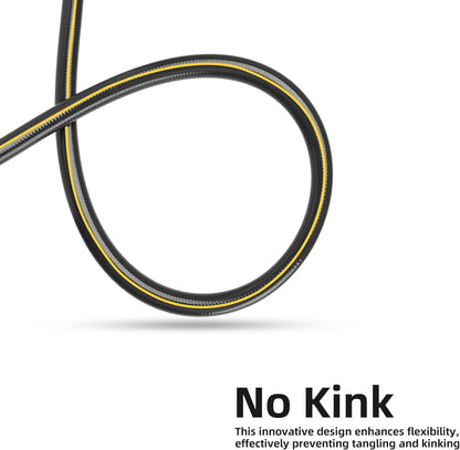 Solution4Patio Lead-in Garden Hose 3/4 in. x 25 ft. -Heavy Duty Durable Flexible Lightweight Water Pipe -Brass Aluminum Ends for Household & Commercial Use -Kink Free, No Leaking, Male/Female Fittings