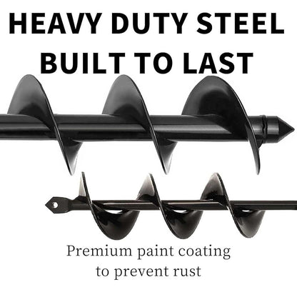 TCBWFY Garden Auger Drill Bit for Planting 1.6"x16.5"and 3.5"x16",Heavy Duty Bulb Planter Tool for Digging Holes,Compatible with 3/8" Hex Drive Drill