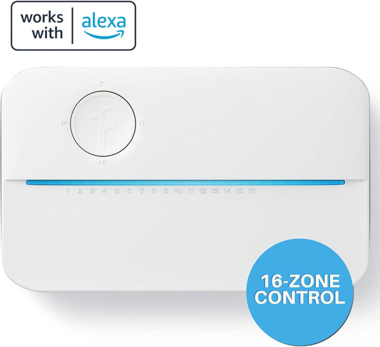Rachio 3 Smart Bundle: Includes Rachio 3rd Generation-16 Zone Smart Sprinkler Controller (Alexa Compatible w/ Hyperlocal Weather Intelligence Plus & Rain Skip) & Rachio Weatherproof Outdoor Enclosure