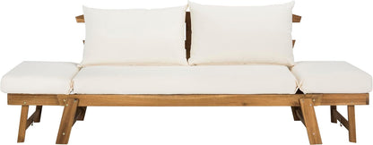 SAFAVIEH PAT6745A Outdoor Collection Tandra Grey Modern Contemporary Daybed Day Bed