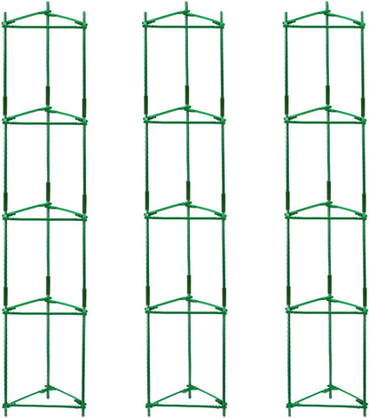Orgrimmar Tomato Cages Garden Plant Support Stakes Outdoor Vegetable Trellis for Vertical Climbing Plant Up to 63“,3 Packs