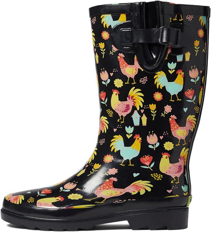 Western Chief Women's Tall Waterproof Rain Boot Outdoor Garden Shoes