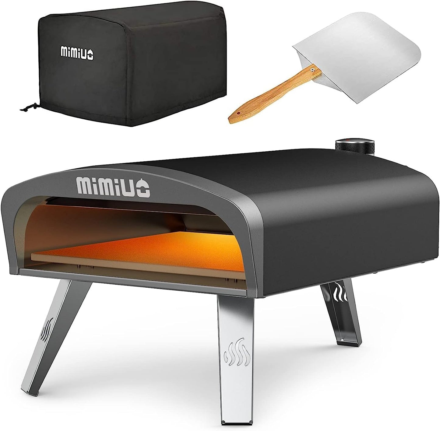 Gas Pizza Oven Outdoor - Portable Propane Pizza Ovens for Outside - Professional Pizza Stove with 13 inch Pizza Stone, Ideal for Any Outdoor Kitchen