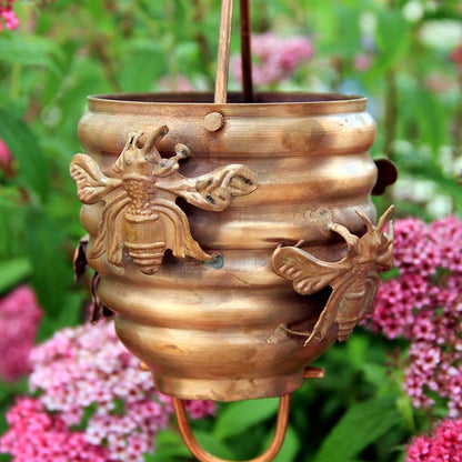 Nutshell Stores Honeybee & Hive Copper Rain Chain - Copper - 10 Feet