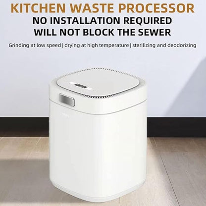 Electric Kitchen Composter, Smart Kitchen Waste Composter, 2.5L Capacity, Automatic Food Waste Cycler, Transform Garbage into Nutrient-Rich Dirt for Lawn, Garden or Home Potted Plants