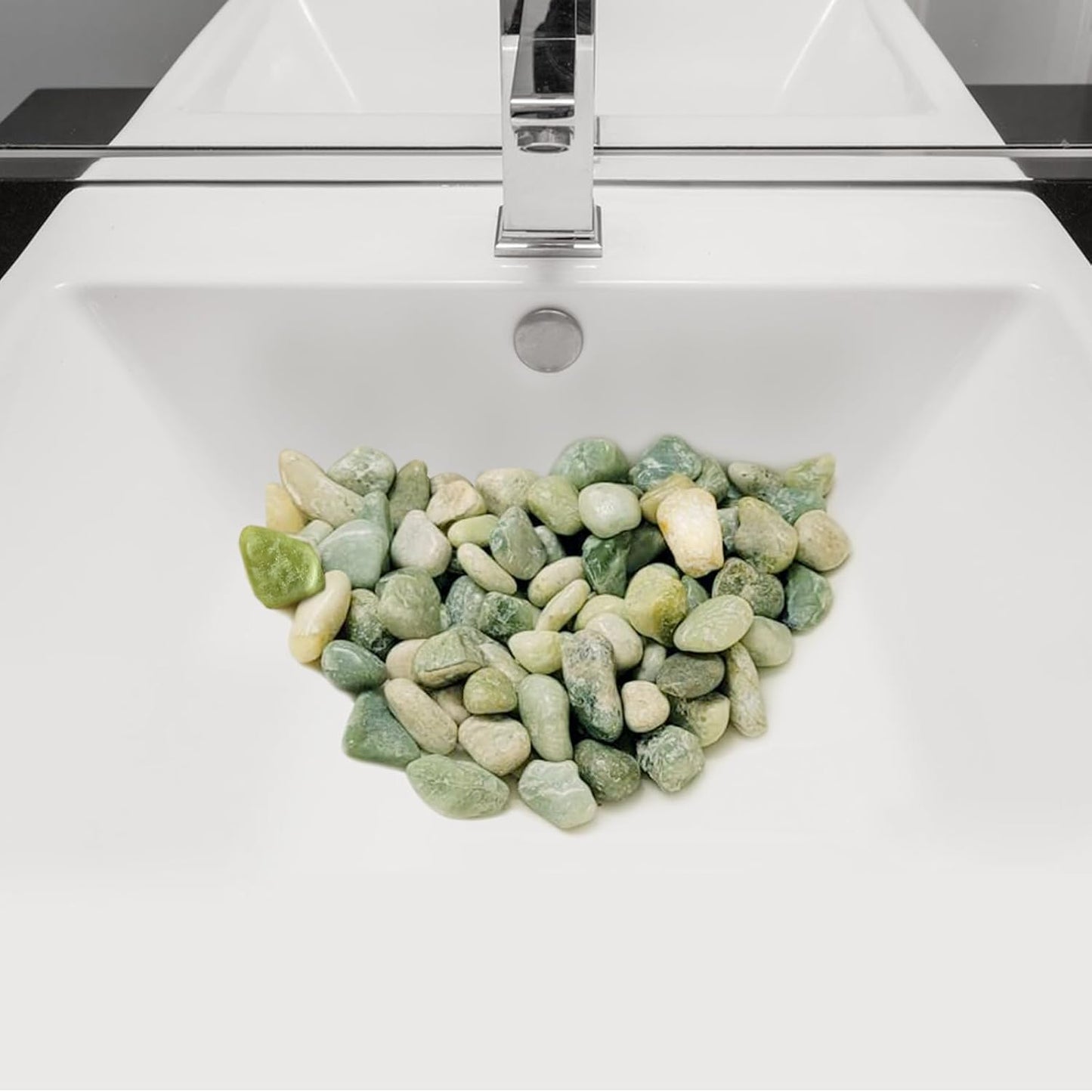 5 lbs Green River Rocks for Plants, 2-3 Inch Large Pebbles for Indoor Plants, Decorative Stones Rocks for Succulent, Landscaping, Vases, Crafting and Garden