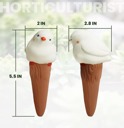 Bird Shaped Plant Watering Globes(4ps) Plants Suitable for Indoor and Outdoor Use Should be Kept Constantly Moist. The Interesting Shape Makes The Garden More Interesting and Beautiful.